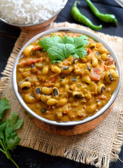 Black Eyed Peas Recipe Vegetarian, Black Eyed Peas Recipe, Coconut Curry Sauce, Peas Recipe, Recipe Vegetarian, Beans And Rice, Pea Recipes, Coconut Curry, Quick Cooking