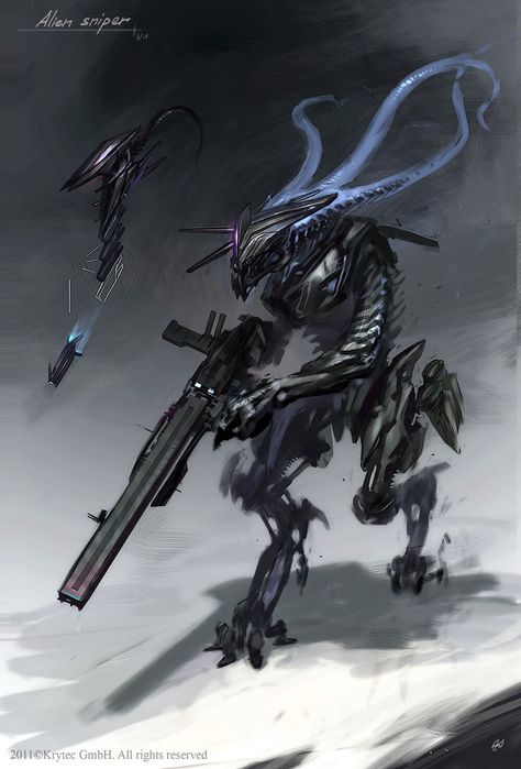 Ceph Shadow | Crysis Wiki | Fandom Arte Alien, Cool Robots, Arte Robot, Alien Concept, Alien Design, 다크 �판타지, Alien Concept Art, Monster Concept Art, 캐릭터 드로잉