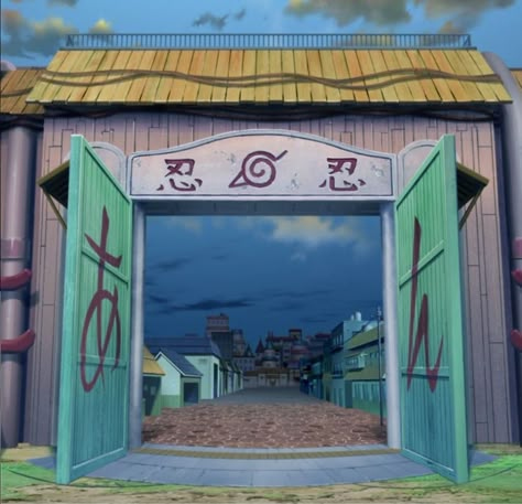 Boruto Background, Naruto Backgrounds Scenery, Naruto Scenery, Staircase Gate, Naruto Background, Manga Backgrounds, Konoha Village, Aladdin Wallpaper, Kid Naruto