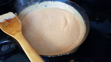 Sawmill Gravy - Blind Pig and The Acorn Cornmeal Gravy Recipe, Cornmeal Gravy, Black Walnut Pound Cake Recipe, Black Walnut Pound Cake, Sawmill Gravy Recipe, Walnut Pound Cake Recipe, Walnut Pound Cake, Sawmill Gravy, Chess Cake