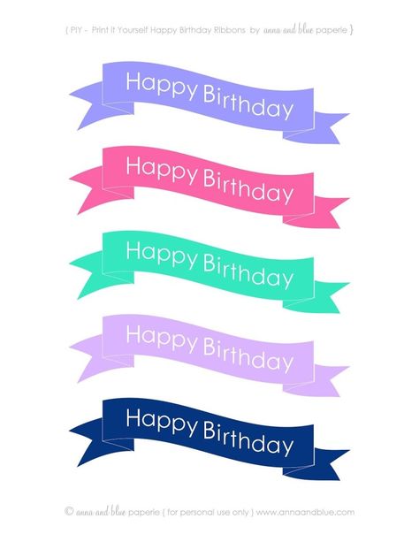 Happy Birthday Cake Banner Anna And Blue Paperie Free Printable Happy Birthday Cake Banners - davemelillo.com Happy Birthday Topper Printable, Happy Birthday Printable Cake Topper, Birthday Cake Banner, Happy Birthday Banner Printable, Birthday Banner Template, Diy Birthday Cake, Cake Bunting, Birthday Topper, Happy Birthday Printable