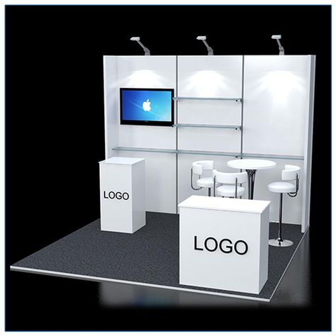 Your product display will be the center of attention with this truly turnkey 10×10 custom trade show booth rental package from LV Exhibit Rentals in Las Vegas. Specializing in turnkey custom trade show booth rentals, we would love the opportunity to earn your business. This trade show booth can be customized to fit your needs. Contact us for more information at rental@lvexhibitrentals.com. #10x10tradeshowboothideas, #tradeshowbooth, #10x10tradeshowbooth, #tradeshowexhibit Parisian Apartment Decor, Booth Exhibition, Video Podcast, Trade Show Design, Podcast Studio, Trade Show Booth, Trade Show Booth Design, Trade Show Exhibit, Vendor Booth