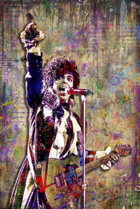 Prince Pop Art Poster, Prince Tribute, Prince Fine Art Gift, Prince In – McQDesign Prince Poster, Revolution Poster, Prince Music, Prince Musician, Prince Tribute, Prince Art, Layered Art, Pop Art Posters, Musical Art