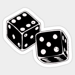 Black And White Dice Sticker Black And White Vintage Stickers, Small Stickers Printable, Grunge Stickers Printable, Black And White Stickers Aesthetic, Tumblr Stickers Aesthetic, Printable Stickers Black And White, Stickers Printable Black And White, Animal Stickers Printable, Butterfly Stickers Printable