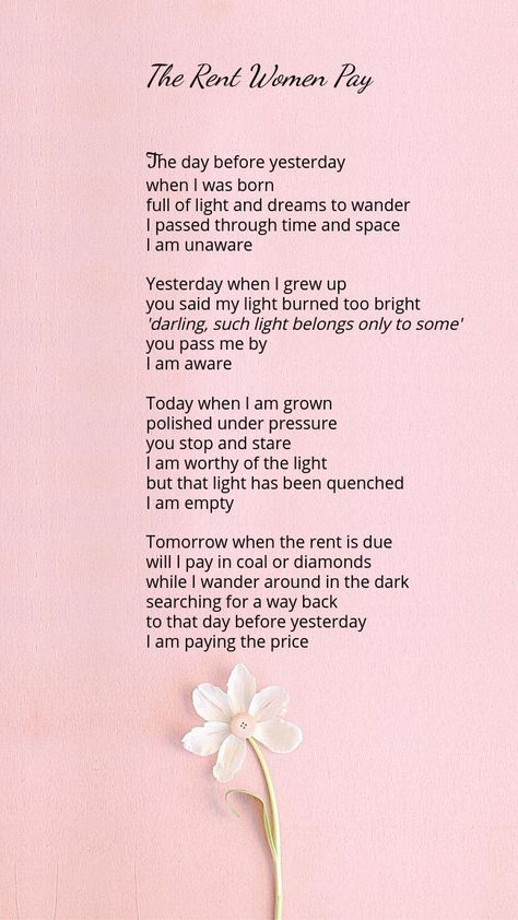 #Poem #feminism #beauty #pretty #poetry Feminism Poems, Poems About Girls, Pretty Poetry, Bullet Journal Quotes, Through Time And Space, Journal Quotes, Writing Quotes, Beauty Standards, I Passed