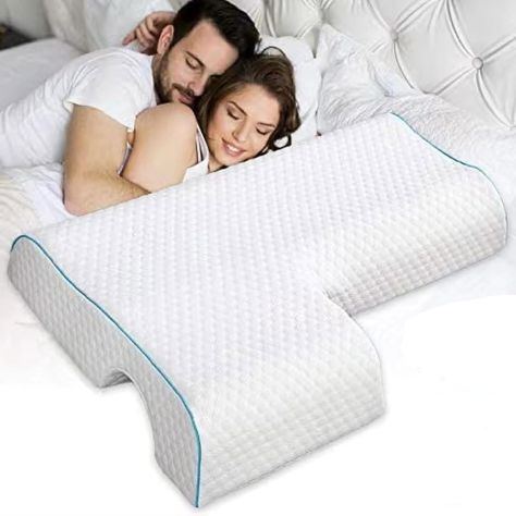 PRICES MAY VARY. ✔️【Memory Foam Filling】Crafted from high-quality rebound memory foam, this pillow offers both softness and support for a restful night's sleep. The arm pad memory foam ensures excellent softness, resilience, and pressure relief, helping you wake up refreshed. ✔️【Ergonomic Design】: The pillow's curved design follows the natural curve of the cervical spine, providing optimal support and comfort. Say goodbye to numb hands as the arm easily fits into the groove, relieving pressure a Couples Pillow, Couple Pillow, Cuddle Pillow, Couple Sleeping, Memory Foam Pillows, Hand Pillow, Slow Design, Cervical Pillows, Wedge Pillow