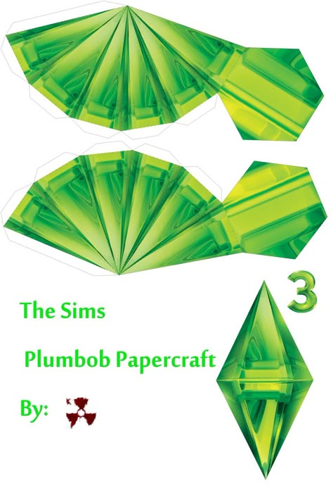 The Sims Plumbob Papercraft by killero94.deviantart.com on @deviantART Plumbob Template, Sims Halloween Costume, Sims Costume, Sims Plumbob, Diamond Template, Free Sims, Papercraft Templates, Halloween Costume Outfits, Easy Costumes