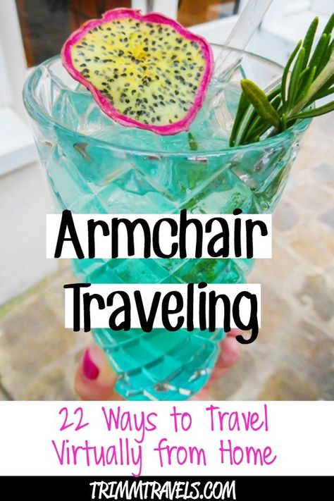 Sometimes there are circumstances that don't allow you to travel. However, armchair traveling is the solution. Here are virtual ways to travel from home! #armchairtravel #virtualtravel #travelfromhome #hometravel #staycation #travel #destinations #traveltips #travelinspiration #athome #virtualtraveling Virtual Museum Tours, Armchair Travel, Travel Movies, Things To Do At Home, Virtual Travel, Plane Travel, International Travel Tips, Stuck At Home, Travel Books