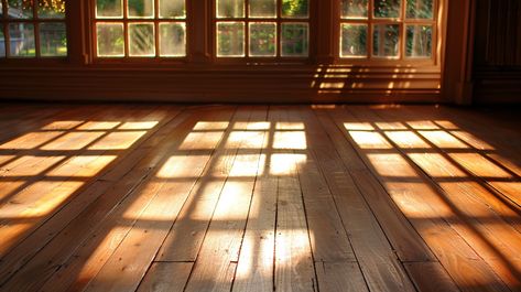 "Sunlit Wooden Floor: Golden sunlight cascades through #windowpanes, casting warm patterns across the room's vintage #woodenfloorboards. #sunlight #wooden #floor #window #shadows #aiart #aiphoto #stockcake ⬇️ Download and 📝 Prompt 👉 https://stockcake.com/i/sunlit-wooden-floor_641003_1147975" Sunlight Through Window, Room Sunlight, Victorian Room, Window Shadow, Cozy Attic, Attic Window, Window Reflection, Classic Window, Window Panes