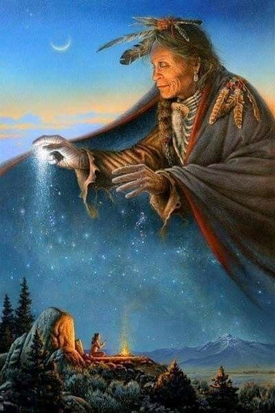 Gitchi Manitou, Great Spirit blessing her Native Quotes, American Proverbs, American Quotes, Native American Quotes, Native American Artwork, Kamakura, Native American History, Visionary Art, American Culture