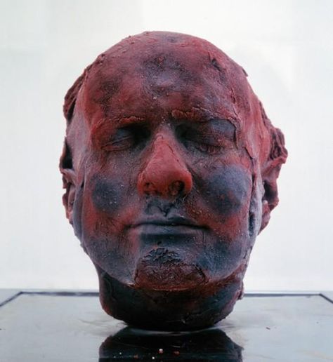 Mark Quinn - Self portrait using his own blood caste into a bust Marc Quinn, Bridget Riley, Saatchi Gallery, British Artists, National Portrait Gallery, Portrait Sculpture, Self Portraits, A Level Art, Portrait Gallery