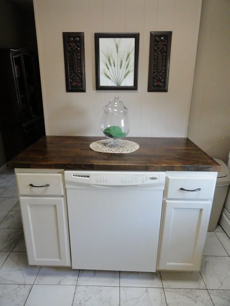 The Precious Little Things in Life: DIY Dishwasher Cabinet *Pinning this so I don't lose it. We might do this. Dishwasher Cabinet, Portable Dishwasher, Unique Kitchen Design, Budget Kitchen Remodel, Rustic Kitchen Island, Outdoor Kitchen Appliances, Kitchen Island With Seating, Diy Kitchen Island, Kitchen Island Design