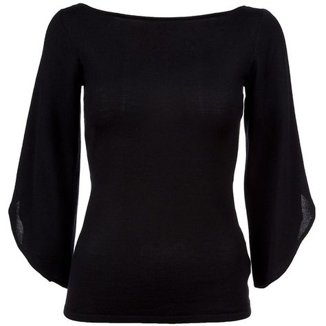 Ralph Lauren Black Label Fluted sleeve top ($409) ❤ liked on Polyvore featuring tops, blouses, shirts, black, wrap around blouse, black boatneck shirt, boat neck shirt, wrap blouse と boat neck tops Boatneck Top Outfit, Boatneck Shirt, Black Wrap Top, Black Boat, Label Shirt, Boat Neck Shirt, Long Sleeve Wrap Top, Big Jewelry, Ralph Lauren Black Label