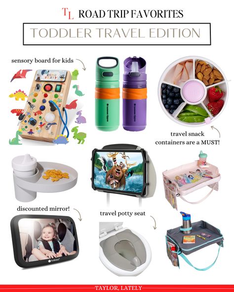 Toddler Road Trip Essentials!! Toddler Road Trip | Travel Favs | Toddler Carry On | Toddler-Road Trip | Toddler Toys | Traveling with Toddlers | Traveling with Kids | Road Trip Essentials | Road Trip | Baby Road Trip | Vacation Toddler Must Haves | Toddler Road Trip Must Haves | Toddler Car Activities Car Essentials For Kids, Road Trip With Toddler Hacks, Car Travel With Kids, Baby Car Essentials, Roadtrip Essentials For Kids, Toddler Road Trip Activities, Road Trip Must Haves, Toddler Car Activities, Toddler Must Haves