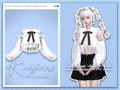 Sims 4 Cc Bunny Suit, Maid Outfit Sims 4 Cc, Sims4 Skirt Cc, Cute Sims4 Cc, Ts4 Cc Kawaii Clothing, J Fashion Sims 4 Cc, Sims 4 Cc Jirai Kei, Sims 4 Cc Clothes Korean Style, Sims 4 Jirai Kei