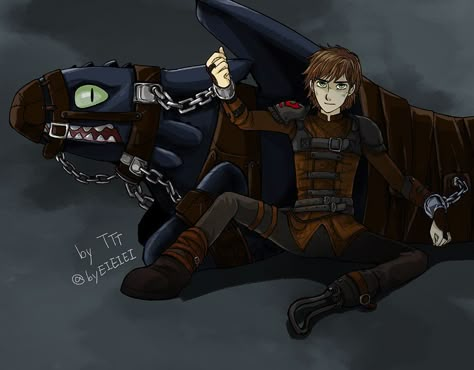 Hiccup and Toothless 💚🖤 Httyd Grimmel And Hiccup, Hicupp And Toothless Fanart, Grimmel The Grisly X Hiccup, Evil Hiccup Fanart, Hiccup And Toothless Fanart, Evil Hiccup, Toothless X Hiccup, Hiccup X Toothless, Httyd Fanart