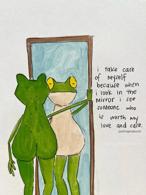 Frog Quotes, Happy And Content, Relationship With Yourself, Improve Your Relationship, Healing Words, A Healthy Relationship, Happy Words, Reminder Quotes, Healthy Relationship