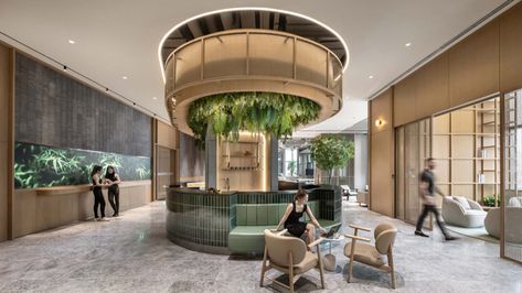 SHUI ON WORKX, Shanghai - M Moser Associates Tenant Design, Luxury Office Design, Commercial Real Estate Marketing, Office Reception Design, Sales Gallery, Organic Furniture, Vip Room, Green Office, Experience Center