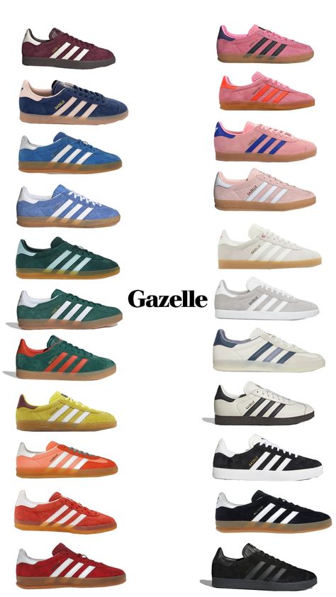 #gazelle #adidas #satelitestompers #shoes Gazzele Adidas, Gazelles Adidas, Adidas Shoes Gazelle, Adidas Gazelle Shoes, Adidas Gazelles, Gazelle Adidas, Gazelle Shoes, Shoes For School, Iconic Shoes