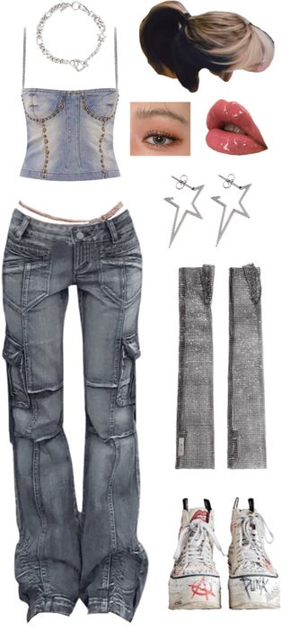 Grunge Stage Outfits, 2000s Stage Outfits, 2000 Stage Outfits, Grunge Vintage Outfits, Kpop Stage Outfits Ideas Y2k, Acubi Stage Outfits, Fotos Goals, Preformance Outfits, Insta Models