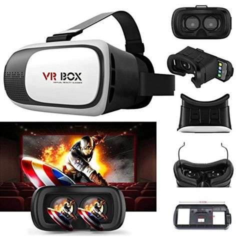 3D Virtual Reality VR Glasses Box 2 Headset Helmet For iPhone Samsung Galaxy S6 -- Read more reviews of the product by visiting the link on the image.(It is Amazon affiliate link) #art Vr Box Virtual Reality, 3d Film, Vr Accessories, Vr Box, Vr Device, Virtual Reality Glasses, Vr Glasses, 3d Glasses, Virtual Reality Headset