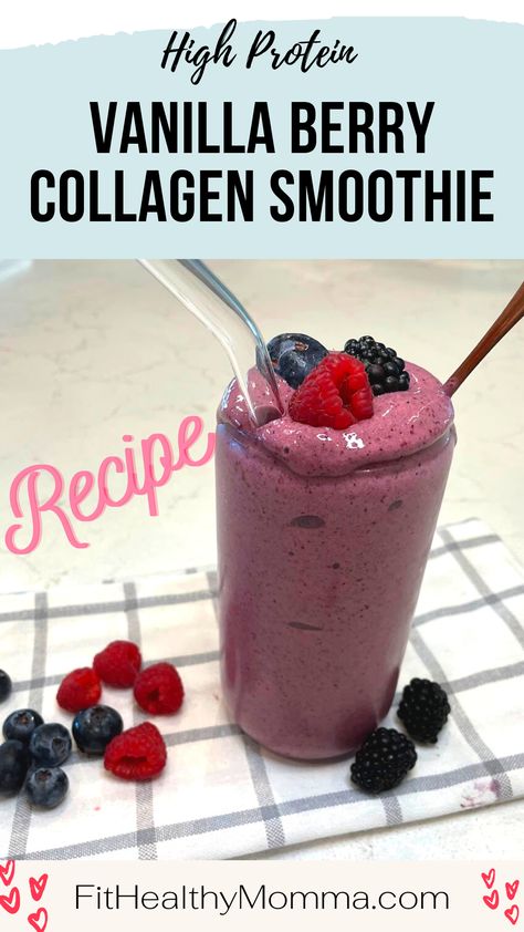 collagen smoothie recipe Vital Proteins Smoothie Recipes, Collagen Protein Shakes, Collagen Smoothie Recipes, Smoothie Collagen, Beets Smoothie Recipes, Collagen Smoothie, 20g Of Protein, Collagen Coffee, Collagen Recipes