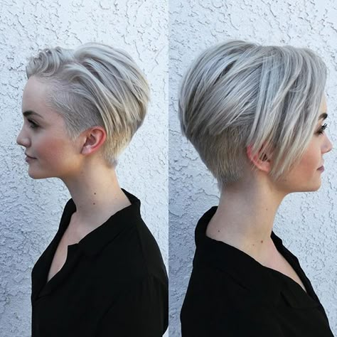 Chic Short Haircuts, Popular Short Hairstyles, Long Pixie, Best Short Haircuts, Penteado Cabelo Curto, Undercut Hairstyles, Short Blonde, Short Blonde Hair, Short Hairstyle