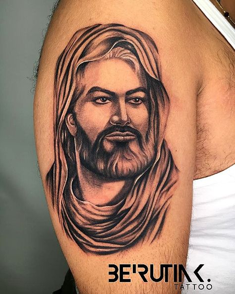 Imam Ali Tattoo Design, Imam Ali Tattoo, Lebanon Tattoo, Beirut Downtown, Lebanon Beirut, Back Tattoos For Guys, Arabic Tattoo, Hand Tattoos For Guys, Face Tattoo