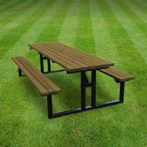 Picnic Benches, Kursi Outdoor, Picnic Table Bench, Rattan Dining Table, Steel Dining Table, Picnic Bench, Outdoor Mirror, Bench Set, Diy Garden Furniture