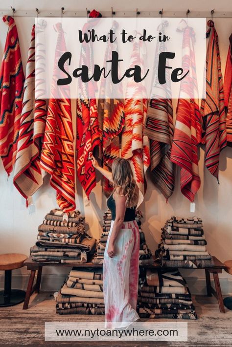 Santa Fe Itinerary, What To Do In Santa Fe New Mexico, Santa Fe Fashion, New Mexico Photoshoot, Mexico Interior, Sante Fe New Mexico, New Mexico Vacation, Travel New Mexico, Southwest Travel