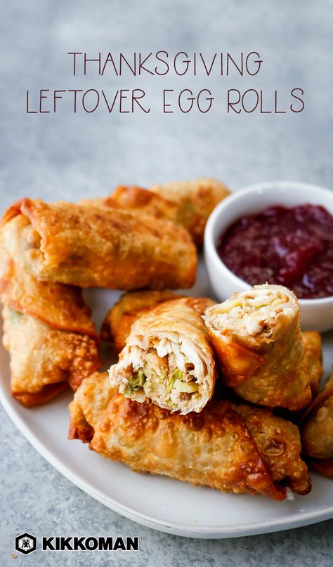 Egg Roll Appetizers, Leftover Turkey And Stuffing, Roll Appetizers, Turkey And Stuffing, Thanksgiving Leftover, Thanksgiving Leftover Recipes, Thanksgiving Appetizer Recipes, Cranberry Relish, Leftover Turkey Recipes