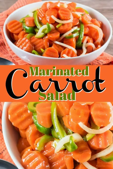 Carrot And Tomato Salad, Marinated Salads, Marinated Carrot Salad, Marinated Carrots, Carrots Salad, Marinated Salad, Salad Taco, Salad Macaroni, Salad Meals