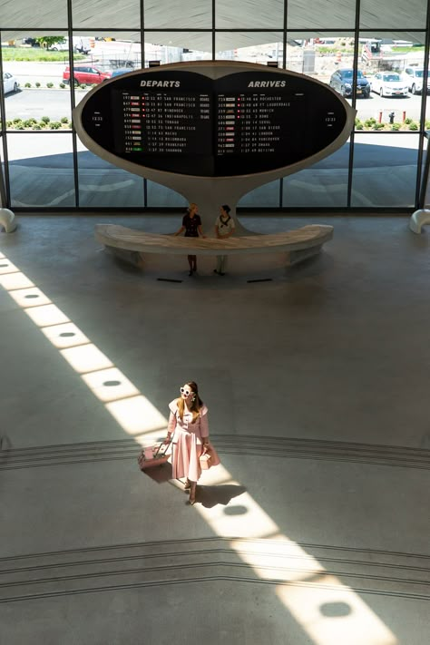 TWA Hotel Photos Helicopter Photoshoot, 1950s Architecture, Twa Hotel, Band Aesthetic, Flight Centre, Jfk Airport, Airport Design, Airport Lounge, Hotel Photos