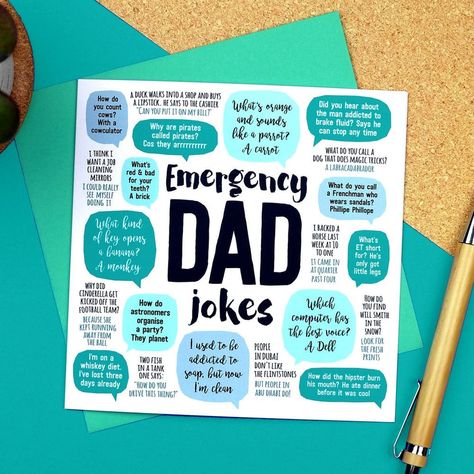 Check out the best Father's Day cards for dad! Father Birthday Cards, Terrible Jokes, Funny Fathers Day Card, Father Birthday, I'm Broke, Dad Birthday Card, Father's Day Diy, Dad Cards, Funny Fathers Day