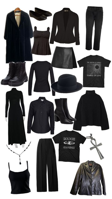 Goth Basics, Goth Outfits Winter, Alternative Fashion Punk, Edgy Work Outfits, Goth Outfit Inspo, Black Clothes, Causal Outfits, Gothic Outfits, Alternative Outfits