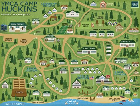 Summer Camp Aesthetic, Camping Planning, Sport Park, Ropes Course, Camping Aesthetic, Scout Camping, National Parks Map, City Illustration, Eco House