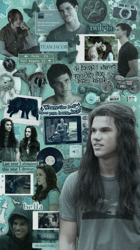 Jasper Twilight, Jacob Twilight, Jacob Black Twilight, Twilight Videos, Twilight Poster, Twilight Jacob, Twilight Saga Books, Charlie Swan, Poster For Room