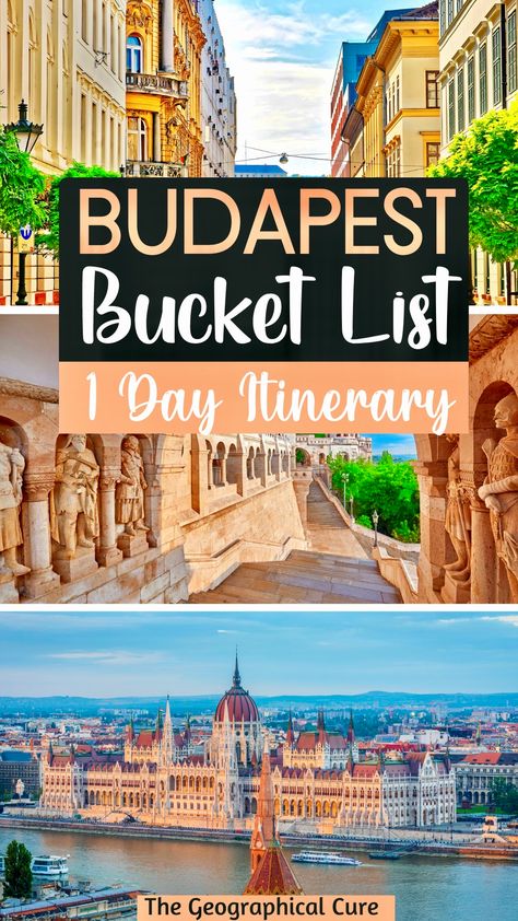 Budapest What To Do, Budapest Vacation, Budapest Guide, Budapest Itinerary, Budapest Travel Guide, Things To Do In Budapest, To Do In Budapest, 1 Day Trip, Danube River Cruise