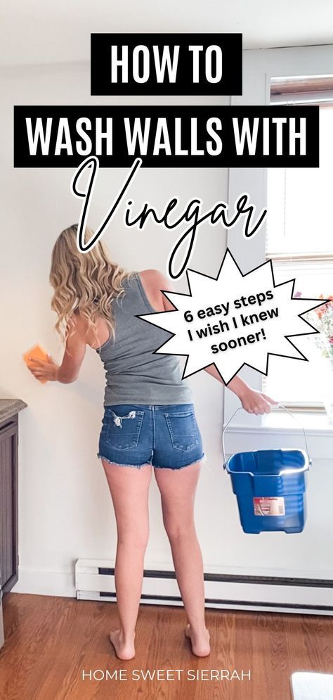 Best Wall Cleaner Solution, Clean Walls Without Removing Paint, Wash Walls Before Painting, How To Wash Walls, Clean Your Walls, Cleaning Supplies Checklist, Vinegar Cleaning Hacks, Wash Walls, Using Vinegar To Clean