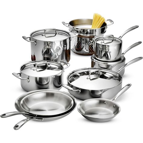 The Pioneer Woman Copper Charm 10-Piece Stainless Steel Copper Bottom Cookware Set - Walmart.com Induction Cookware, Cookware Set Stainless Steel, Pots And Pans Sets, Stainless Steel Cookware, Cookware Sets, Kitchen Cookware, Pan Set, Cookware Set, Stainless Steel Kitchen