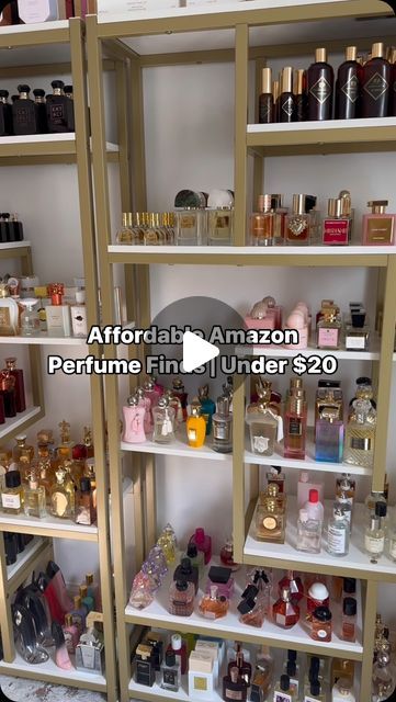 Perfume Organization Aesthetic, Perfume Duplicates, Perfume Display Ideas, Budget Baddie, Diy Perfume Organizer, Amazon Perfume, Baddie On A Budget, Perfume Display, Perfume Organization