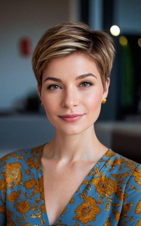 Cropped Hair, Cool Hairstyles For Girls, Short Hair Images, Amazing Hairstyles, Long Face Hairstyles, Hairstyles For Girls, Short Hair Pixie Cuts, Haircut Inspiration, Edgy Short Hair