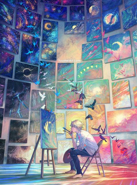 Yuumei Art, Video Recording, Wow Art, Impressionist Art, Ethereal Art, Art Inspiration Painting, Dreamy Art, 판타지 아트, The Works