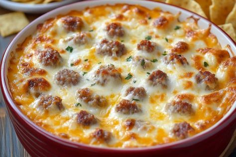 This Hot Sausage Beer Cheese Dip is the ultimate game-day snack or party appetizer. Packed with rich, cheesy flavor and a kick of spicy sausage, it's sure to Sausage Beer Cheese Dip, Hot Sausage Recipes, Sausage Cheese Dip, Beer Cheese Dip Recipe, Cheese Dip Recipe, Beer Bacon, Beer Cheese Dip, Hot Sausage, Thanksgiving Cooking