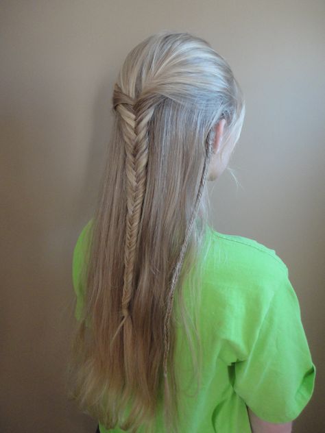 Braid number three!  Legolas inspired hairstyle:)  (Braiding for Freedom: January 3rd)