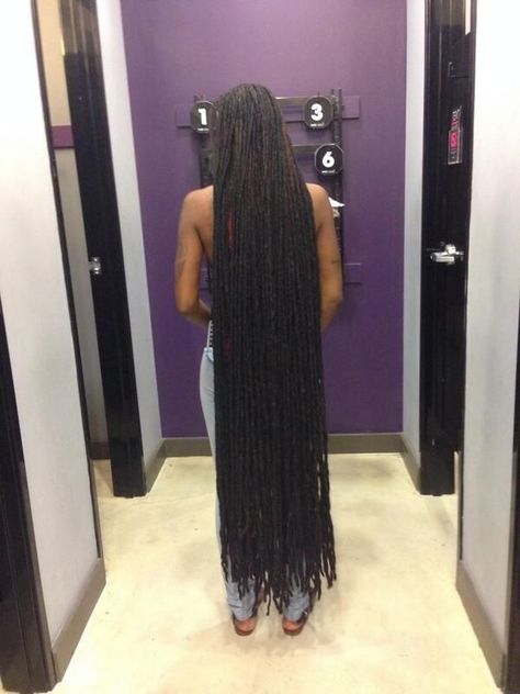 Very long dreads down to her ankles. She's been growing her dreads for 23 years. Wow!: Waist Length Locs, Loc Styles For Long Hair, Long Locs, Sister Locks, Woman With Long Hair, Long Dreads, Beautiful Locs, Dreadlock Styles, Dreads Styles