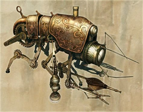 Steampunk Games, Steampunk Robots, Steampunk Illustration, Steampunk Vehicle, Steampunk Robot, Steampunk Artwork, Style Steampunk, Arte Robot, Digital Art Gallery