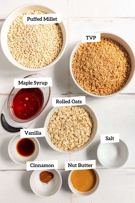 High Protein Granola (without protein powder) - At Elizabeth's Table Protein Granola Recipe, High Protein Granola, Tofu Smoothie, Tvp Recipes, Fit After 40, High Protein Yogurt, Vegan Protein Sources, Protein Granola, Protein Yogurt