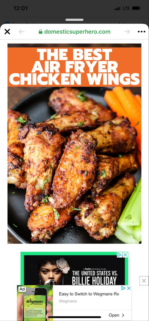 Dry Rub Wings, Chicken Wing Seasoning, Dry Rub Chicken Wings, Air Fry Chicken Wings, Dry Rub For Chicken, Air Fryer Wings, Homemade Buffalo Sauce, Dry Rub Recipes, Crispy Wings