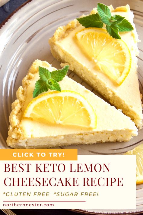 Lemon Keto Dessert, Keto Lemon Cheesecake, Keto Lemon Cheesecake Recipes, Low Calorie Lemon Cheesecake, Keto Lemon Cheesecake Mousse, Lemon Cheesecake Recipes, Postre Keto, Low Carb Cheesecake, Keto Foods